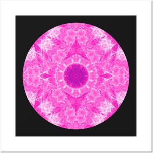 Pink kaleidoscope in the round Posters and Art